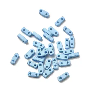 2-Hole Baking Paint Glass Seed Beads