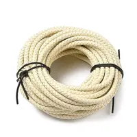 Braided Leather Cord with Core