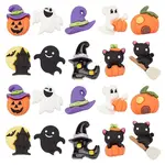 40Pcs 10 Styles Halloween Opaque Resin Cabochons