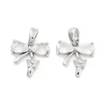 Brass Micro Pave Cubic Zirconia Pendants