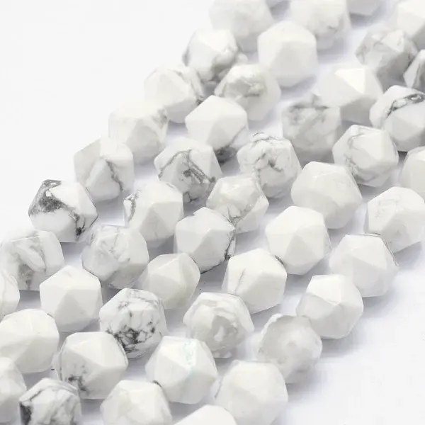 Natural Howlite Beads Strands
