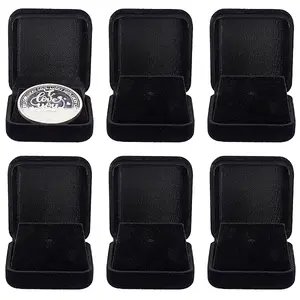 Square Velvet Medal Storage Boxes