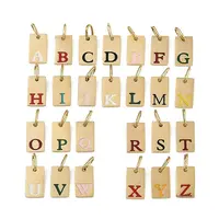 26Pcs 304 Stainless Steel Enamel Pendants