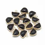 Natural White Jade Semi Circle Pendants