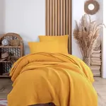 Přehoz 160x230 pique - okrová