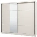 Posuvná šatní skříň se zrcadlem 245 gally - béžová
