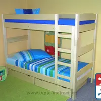 Patrová postel tam tam-buk - s přistýlkou