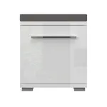 Čalouněný botník tiana i - bílá