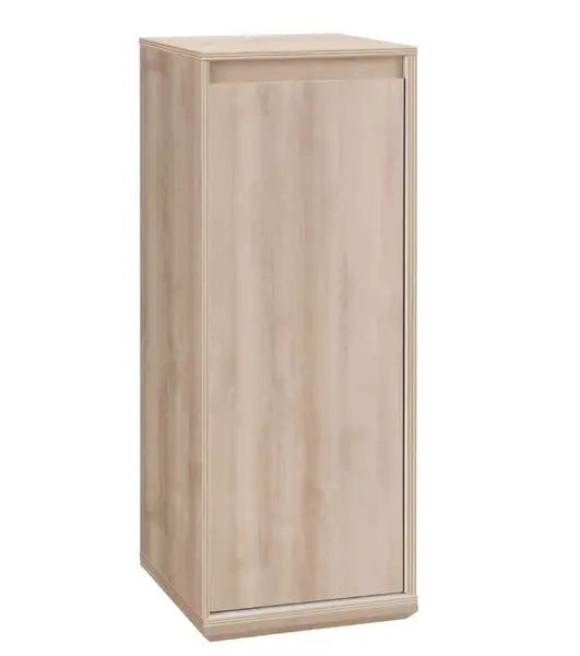 Policová skříňka veronica - dub světlý/bílá