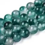 Two Tone Natural White Jade Bead Strands