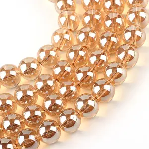 Electroplate Glass Beads Strands