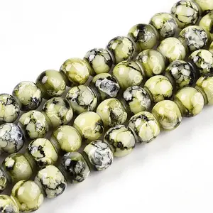 Baking Painted Glass Beads Strands