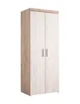 Šatní skříň dvoudvéřová miriam - dub bílý/dub šedý