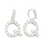 Brass Micro Pave Clear Cubic Zirconia Pendants