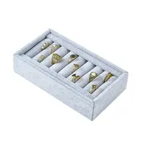 Cuboid Wood Jewelry Ring Display