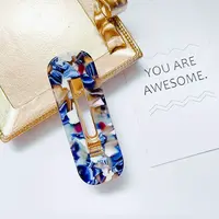 Fashionable Acetate Hairpin with Waterdrop Bangs Clip - Elegant