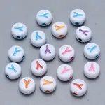 Craft Acrylic Horizontal Hole Letter Beads