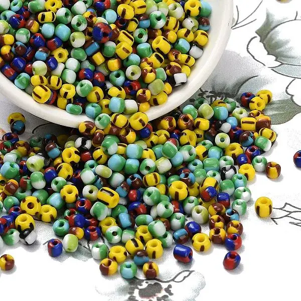 6/0 Opaque Colours Seep Glass Beads