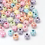 Football Craft Style Acrylic Beads
