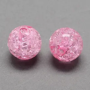 Transparent Crackle Acrylic Beads