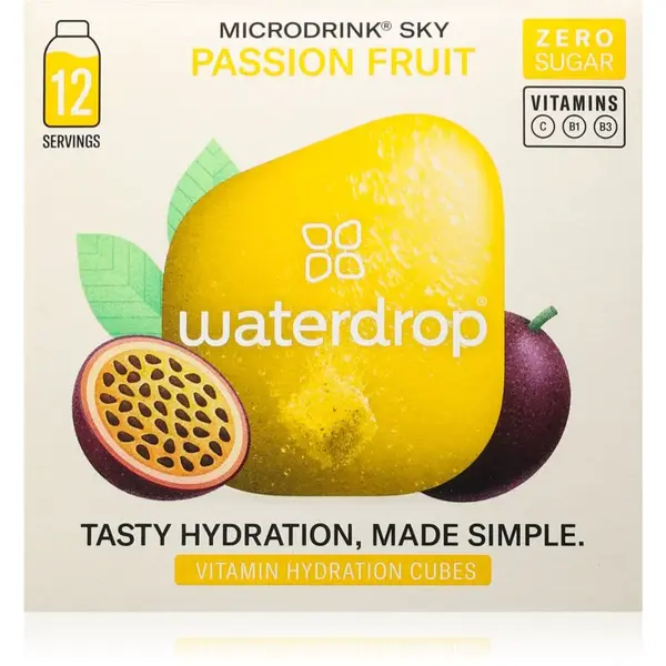 Waterdrop Microdrink nápoj s vitamínmi príchuť Sky – Passion Fruit 12 ks
