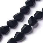 Opaque Frosted Glass Beads Strands