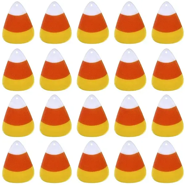 20Pcs Halloween Acrylic Pendants