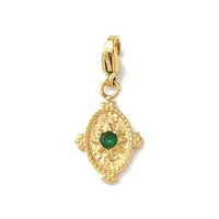 Oval 304 Stainless Steel Glass Pendant Decorations