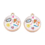Printed Rack Plating Alloy Enamel Pendants