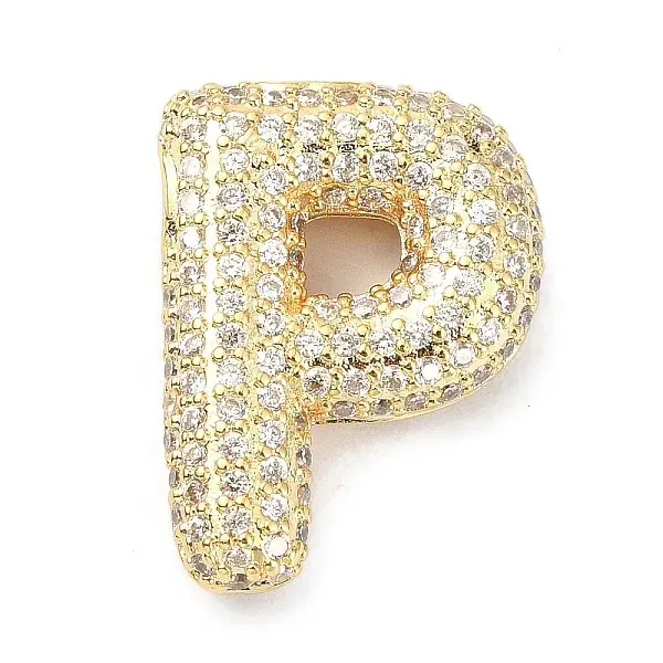 Rack Plating Brass Micro Pave Cubic Zirconia Pendants