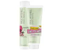 Sada pro nepoddajné vlasy Paul Mitchell Clean Beauty Anti Frizz Like It's Hot + dárek zdarma