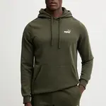 Mikina Puma pánská, zelená barva, s kapucí, s aplikací, 684718