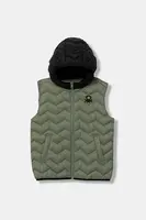 Dětská vesta United Colors of Benetton zelená barva, 2TWDCJ00R