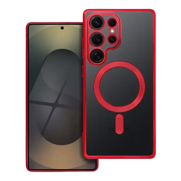 Zadní kryt ELECTRO MAG COVER case s MagSafe pro Samsung Galaxy S25 Edge, red