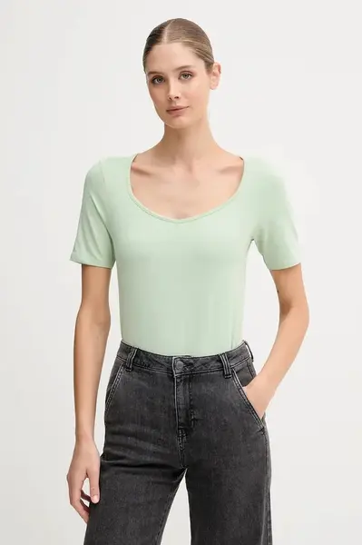 Tričko United Colors of Benetton dámské, žlutá barva, 3FJHD401P