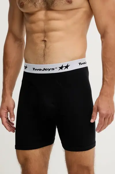 Bavlněné boxerky Twojeys 2-pack černá barva, 226519004