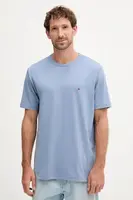 Tričko Tommy Hilfiger pánské, modrá barva, MW0MW37313