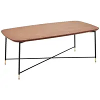 MID.YOU KONFERENČNÍ STOLEK, černá, barvy dubu, barvy zlata, dřevo, kov, kompozitní dřevo, 120/45/60 cm