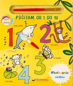 Maľovanie vodou Počítam od 1 do 10