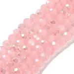 Baking Electroplate Glass Beads Strands