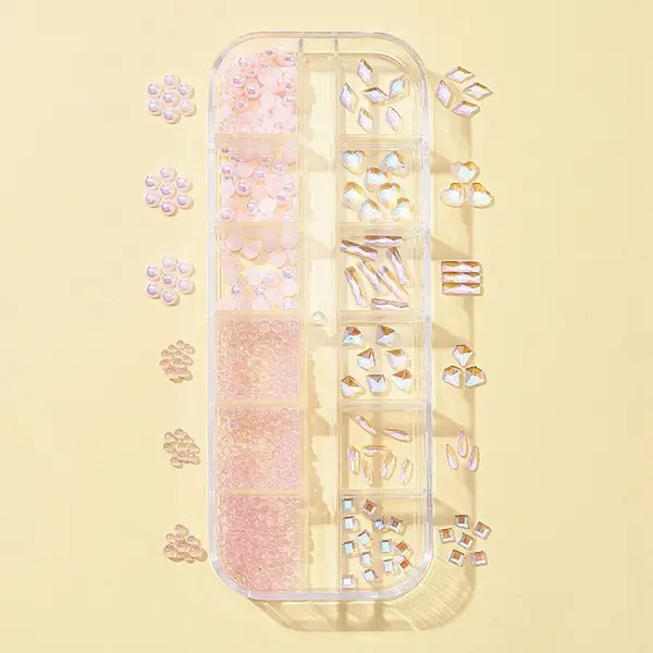 8 Style Glass Rhinestone Cabochons