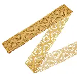 4M Iron on/Sew on Polyester Flower Lace Ribbon