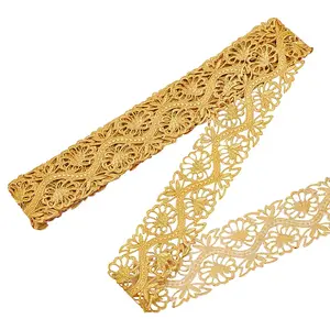 4M Iron on/Sew on Polyester Flower Lace Ribbon