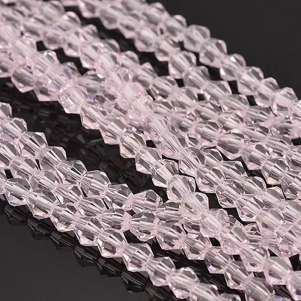 Bicone Glass Beads Strands