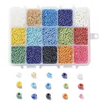 375G 15 Colors Glass Seed Beads