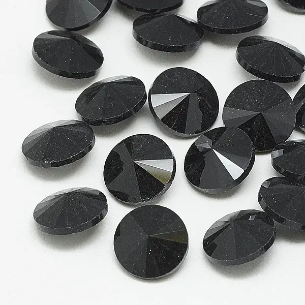 Pointed Back Glass Rhinestone Cabochons
