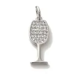 Brass Micro Pave Cubic Pendants