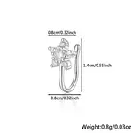 Fashionable S925 Silver Nose Clip with Star