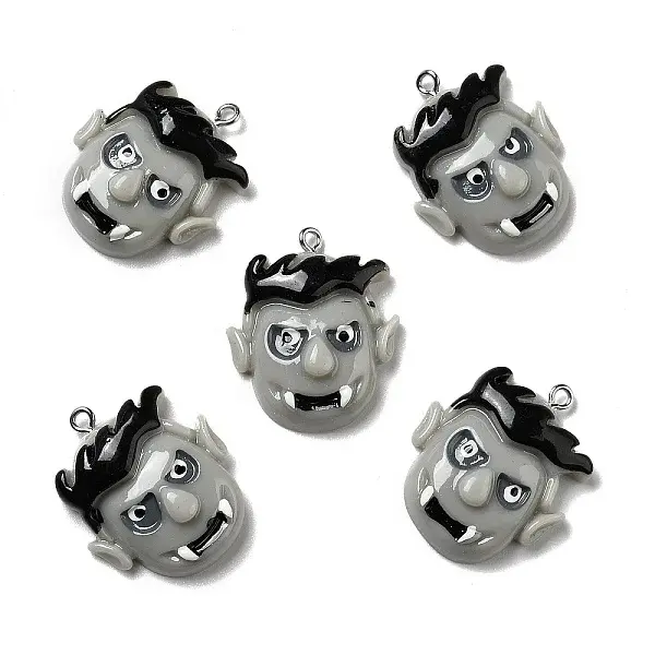 Halloween Opaque Resin Pendants