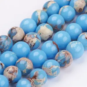 Natural Imperial Jasper Bead Strands